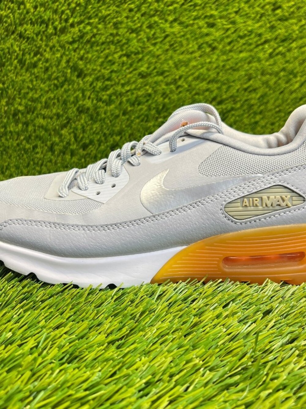 Nike Air Max 90 Ultra Essential Womens Size 7.5 Gray Running Shoes Sneakers - Picture 3 of 10